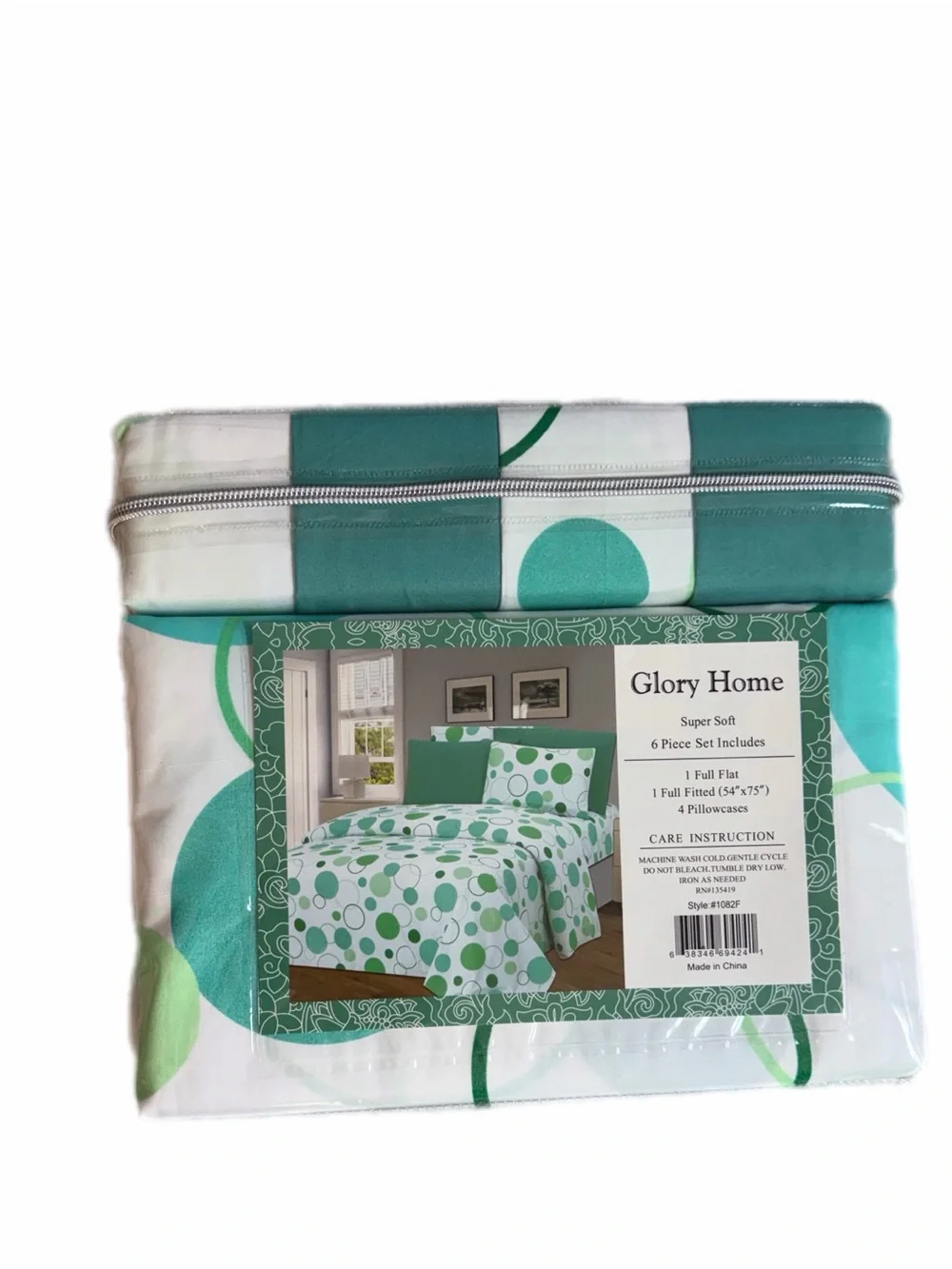 Glory Home 6 piece Full size bedding set style 1082 New